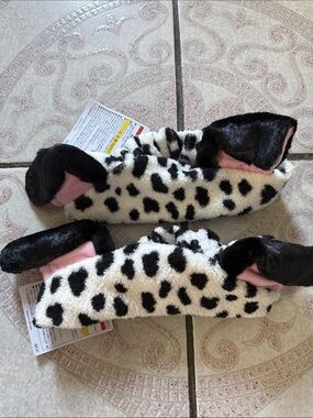 Dalmatian Spot Plush Ear Headband - Black & White with Pink Lining Disney Tokyo
